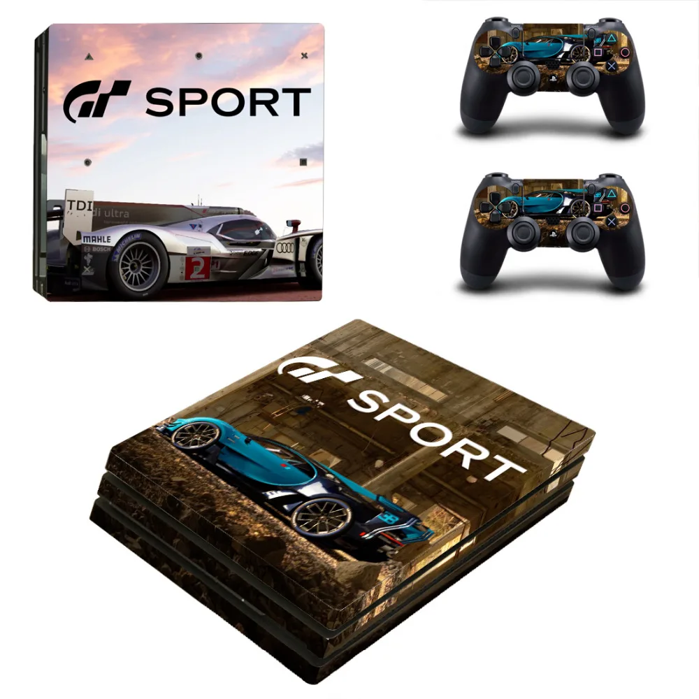 Гран Туризмо Спорт GT Sport PS4 Pro кожи наклейки для Sony PlayStation 4 консоли и 2 контроллеры