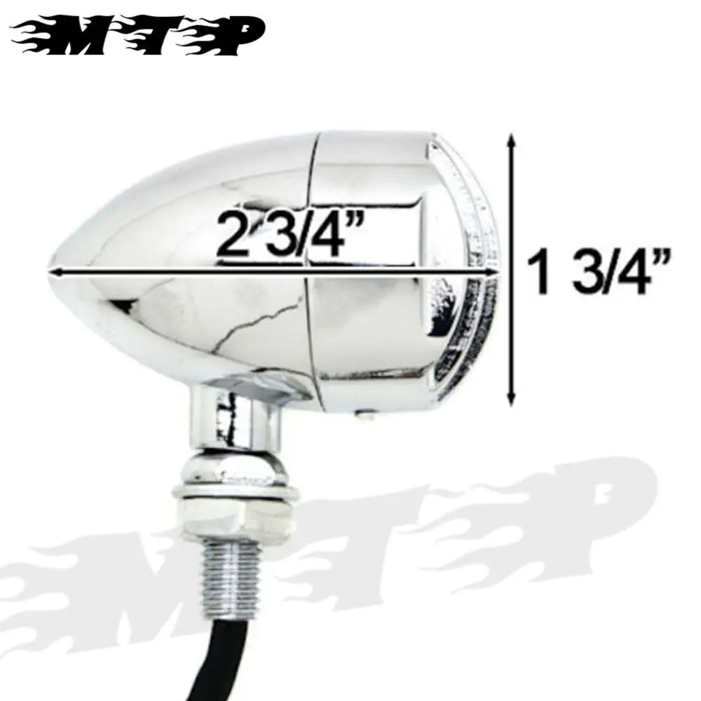 Универсальный мотоцикл ретро Передний Задний сигнал поворота Мини Пуля мигалка