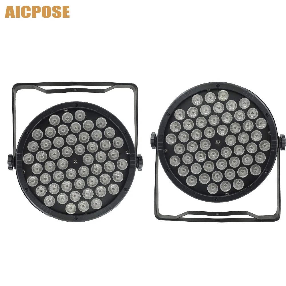 2 шт./лот Led Par огни 54x3 Вт RGB 3в1 LED 54*3 освещение для мытья Дискотека DMX 512 контроллер