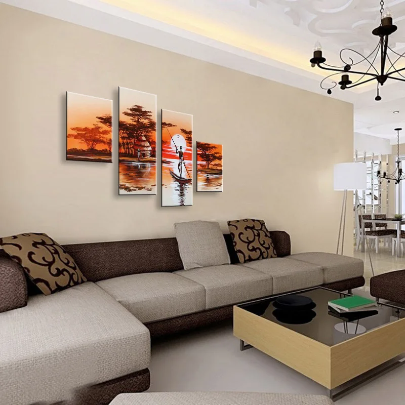 hand painted oil painting on canvas modern Best Art Abstract Wall Home Decoration AR-002 | Дом и сад