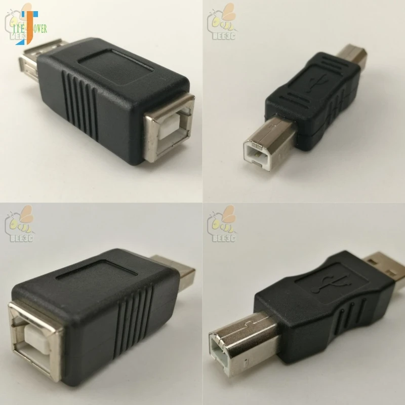 

100 шт./лот 2,0 тип B Гнездо для типа A/Type-B для типа папа/Usb-B для USB мама/USB A для B папа адаптер