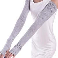 womens cotton uv protection arm warmer long fingerless long gloves sleeves retailwholesale 54vj