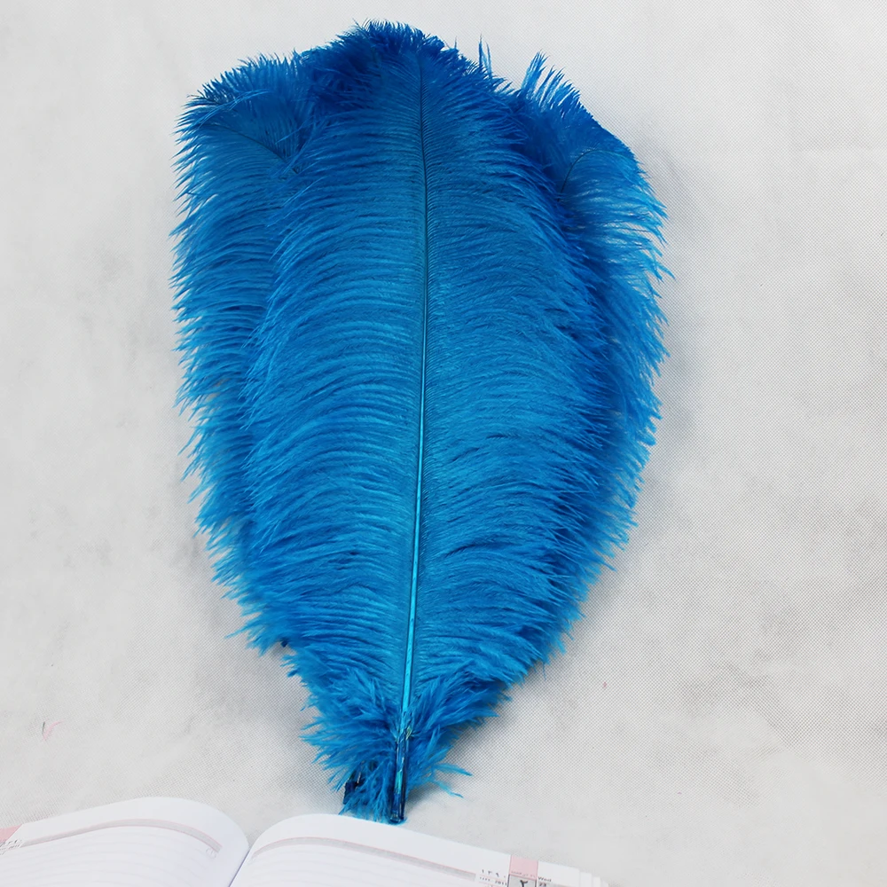 

2016 10 pcs sky blue ostrich feathers.High quality ostrich plumage 45-50cm 18-20 inches headwear performance plume decoration