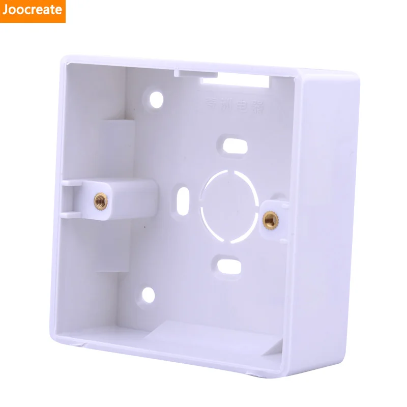 Практичная универсальная белая распределительная коробка 86*86 для монтажа в