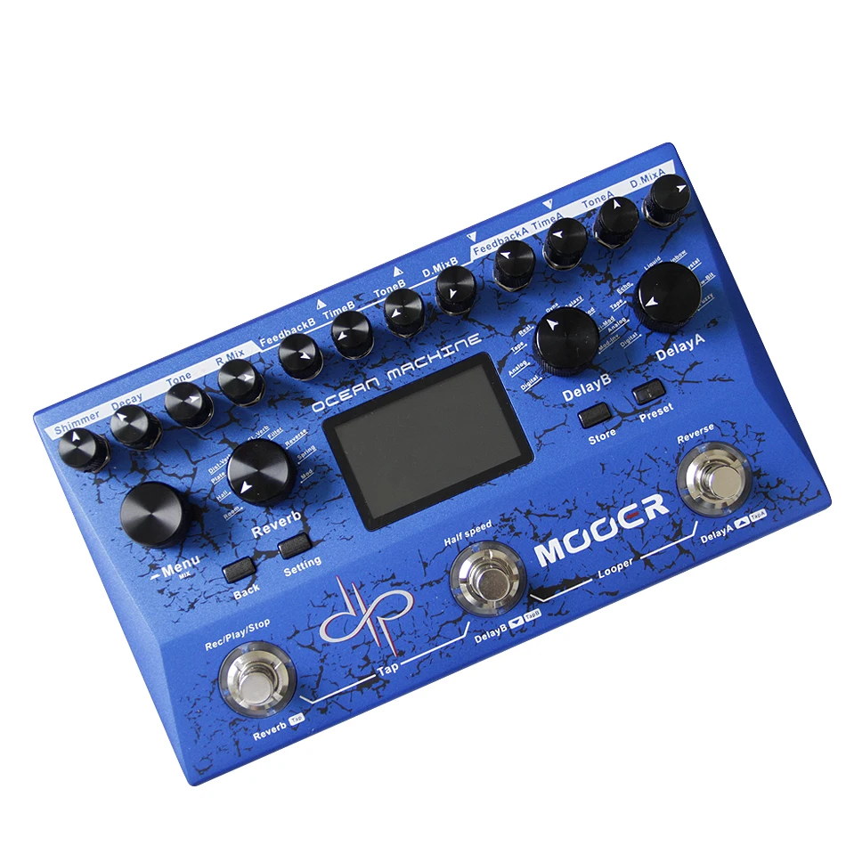 MOOER Ocean машина с двойной задержкой ревербератор и удлинитель Octave 2 независимые