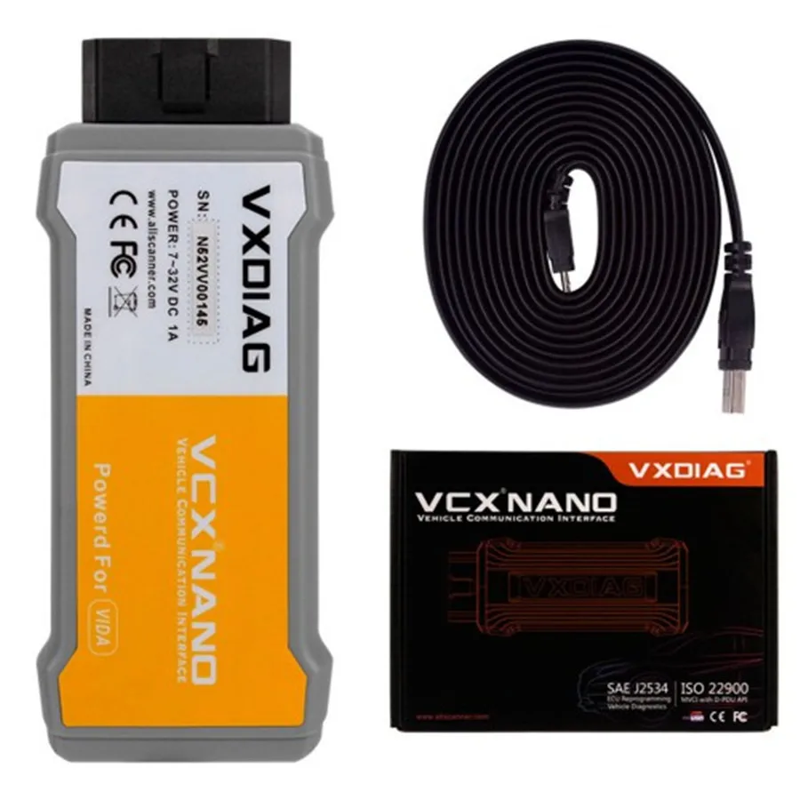 VXDIAG VCX NANO V2014D Диагностика автомобиля замена инструмента Vida Dice Бесплатная