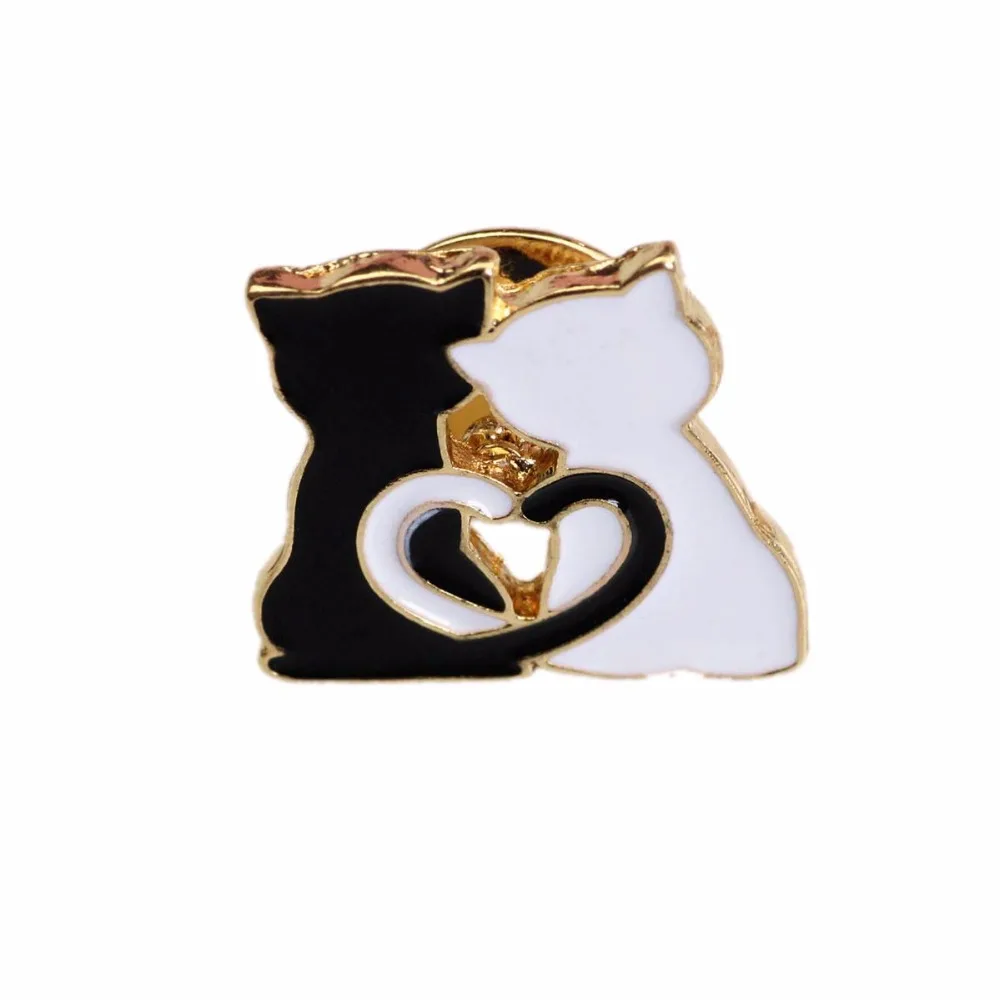 Timlee X308 BD Cartoon Cute Cat Ice Cream Metal Brooch Pins Wholesale | Украшения и аксессуары