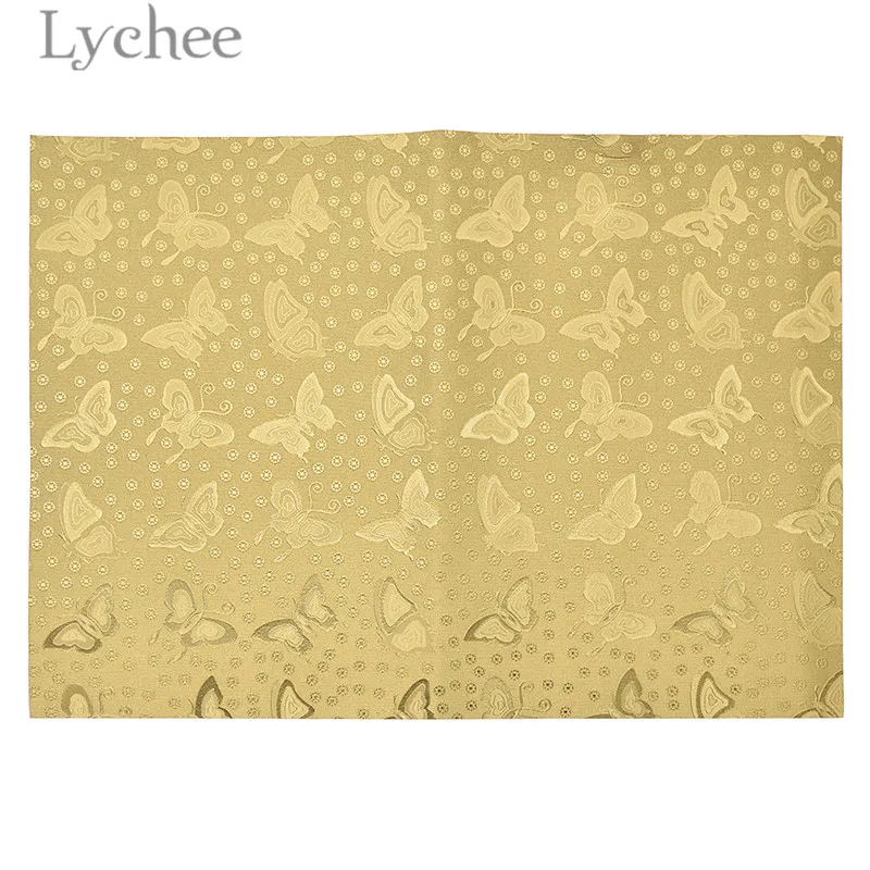 Lychee Life 1 шт. A4 бабочка цветок тиснение искусственная кожа золотой цвет