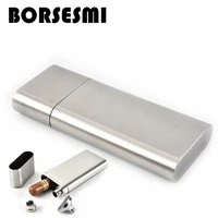 high quality stainless steel 3 in 1 cigar tube with wine tube multi purpose travel pipe tube portable metal cigar tools
