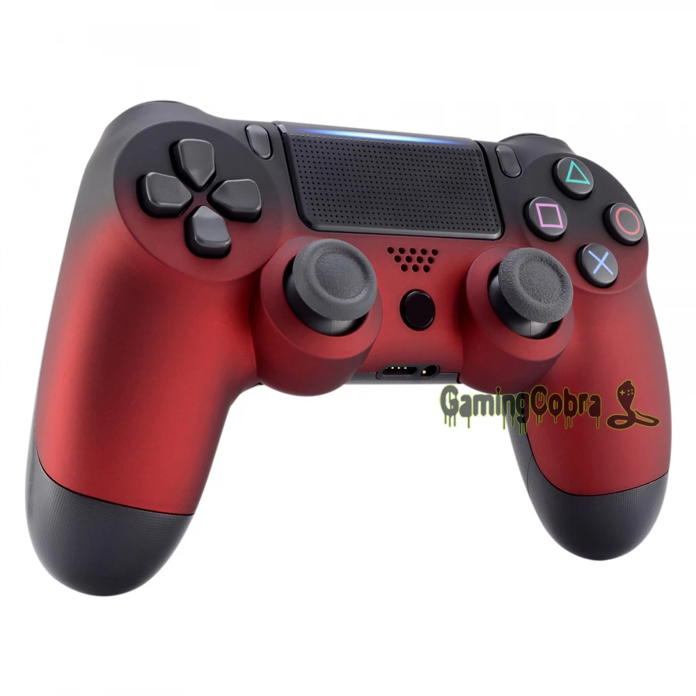 Soft Touch тени красный спереди Корпус в виде ракушки задняя крышка для PS4 Pro тонкий игровой контроллер JDM-040 JDM-050 JDM-055-SP4FX12
