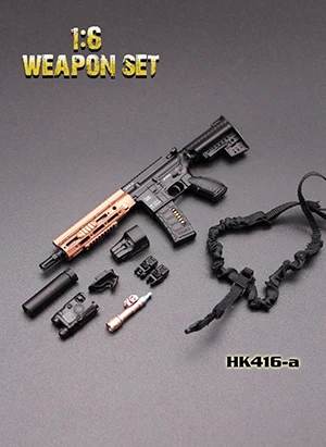 HK416-a 8 видов стилей 16 см пистолет 1/6 масштаб фигурка модель оружия аксессуары серии HK416 и M4 модель оружия игрушки для 1" Армейская фигурка - Цвет: HK416-a