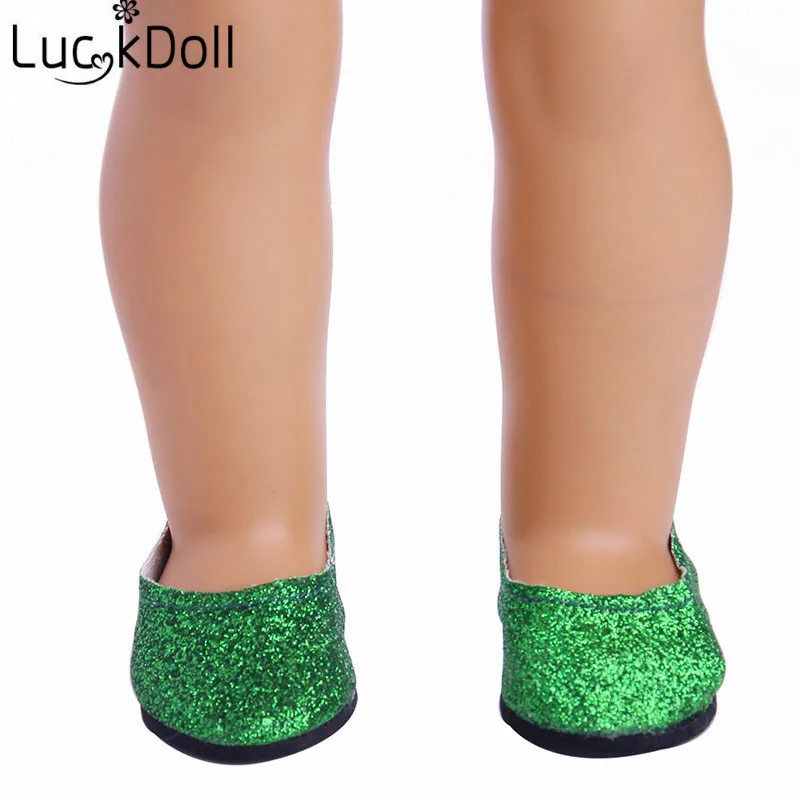 Красочная милая обувь LUCKDOLL 18 дюймов американская кукла 43 см аксессуары для