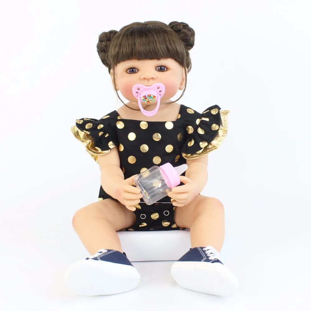 55 см оригинальный силиконовый винил reborn baby doll игрушка для девочки 22 дюйма