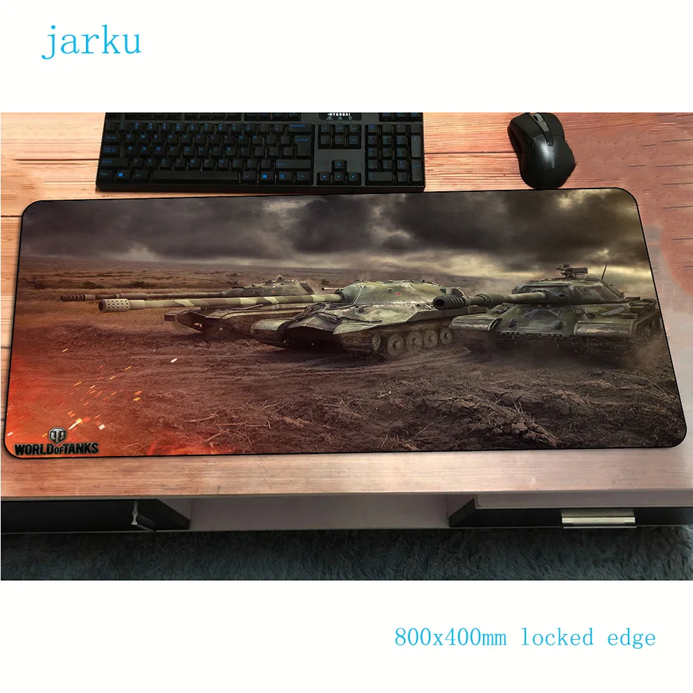 Игровой коврик для мыши world of tanks HD печать 800x400x3 мм игровой большой ноутбука ПК