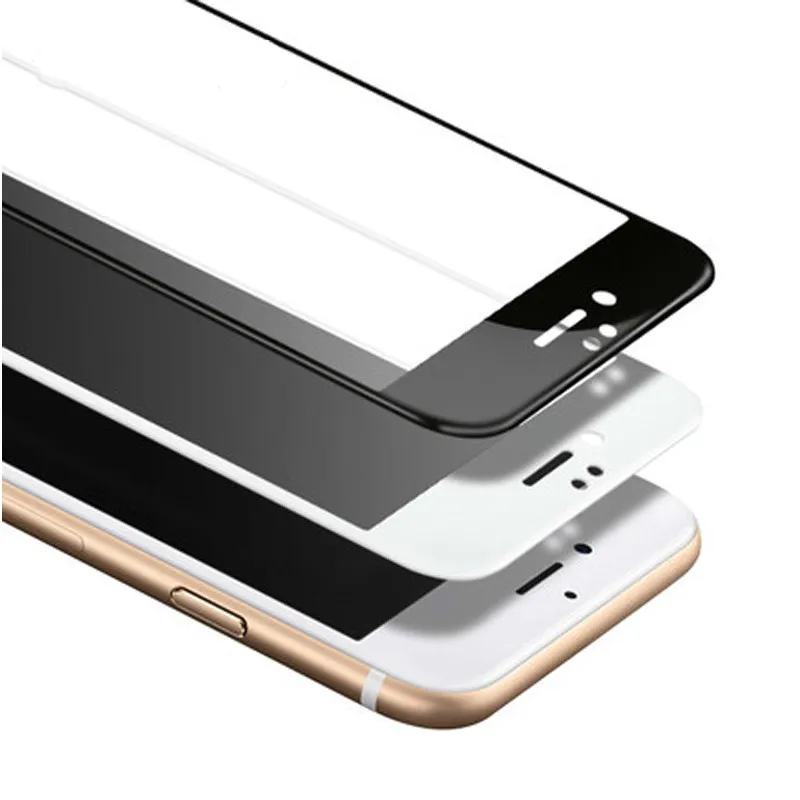 3D Защитное стекло для iphone 6 7 8 Защитная пленка экрана 9H плюс защита с мягкими