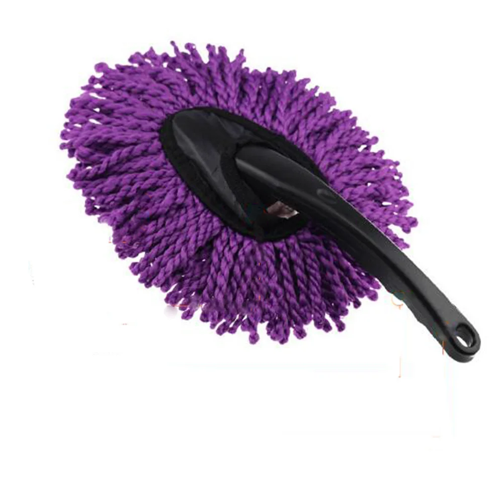 purple 1 шт., автомобильный бочонок уход, полировка щетка для мытья плюшевые микрофибры чистки автомобиля стирка, сушка очиститель автомобильных стекол ложки с длинной ручкой, кисть для уборки машины - Цвет: purple