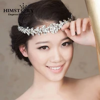 himstory stunning clear crystal fairy bride hair accessory wedding rhinestone hair accessory head jewelry headband