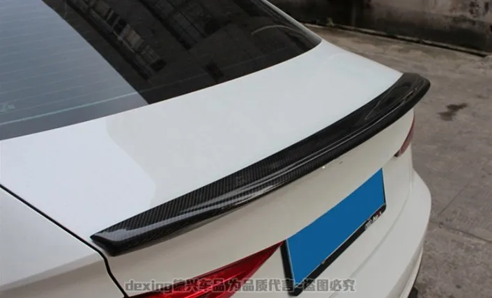 Спойлер HLONGQT из углеродного волокна для Audi A3 S3 RS3 2014.2015.2016.2017 высококачественные