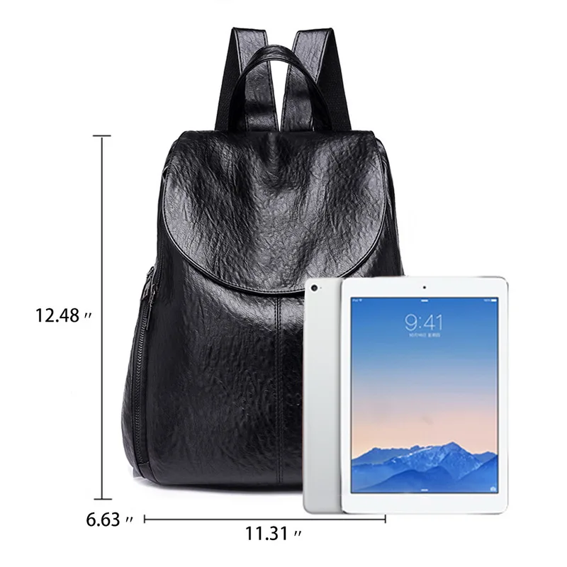 Рюкзак из искусственной кожи кошелек Mochila Mujer рюкзак легкая школьная сумка на