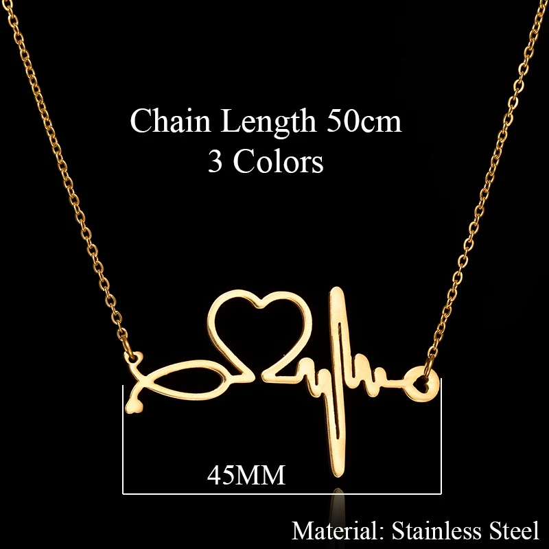 Новые модные ювелирные изделия из нержавеющей стали ожерелья Подвески Сердце