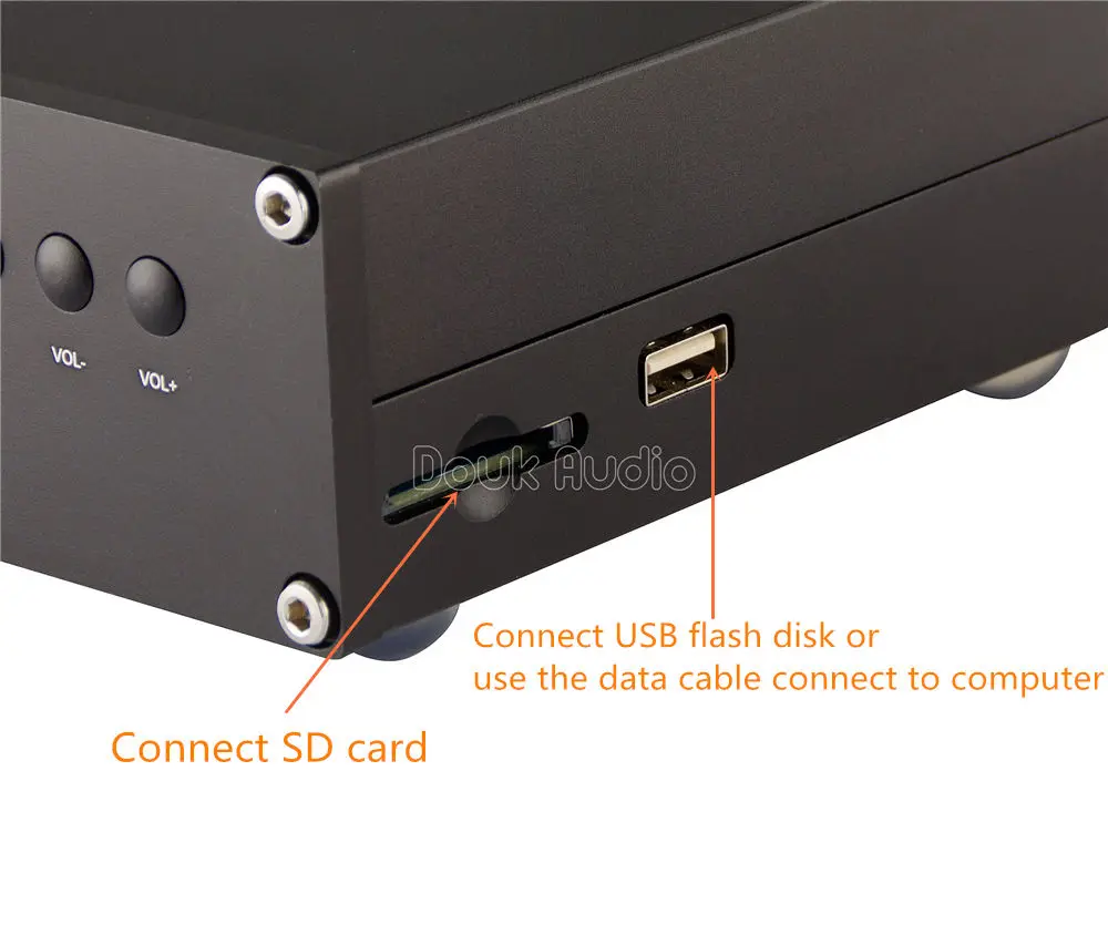 Douk аудио Bluetooth 4,2 sd-карта без потерь Музыкальный плеер ПК USB DAC ES9018K2M декодирование аудио с наушниками