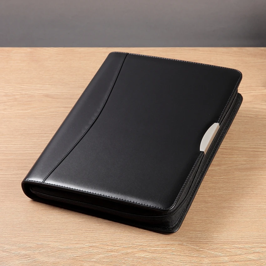 Чехол органайзер для документов на молнии|leather padfolio|padfolio a4a4 padfolio |