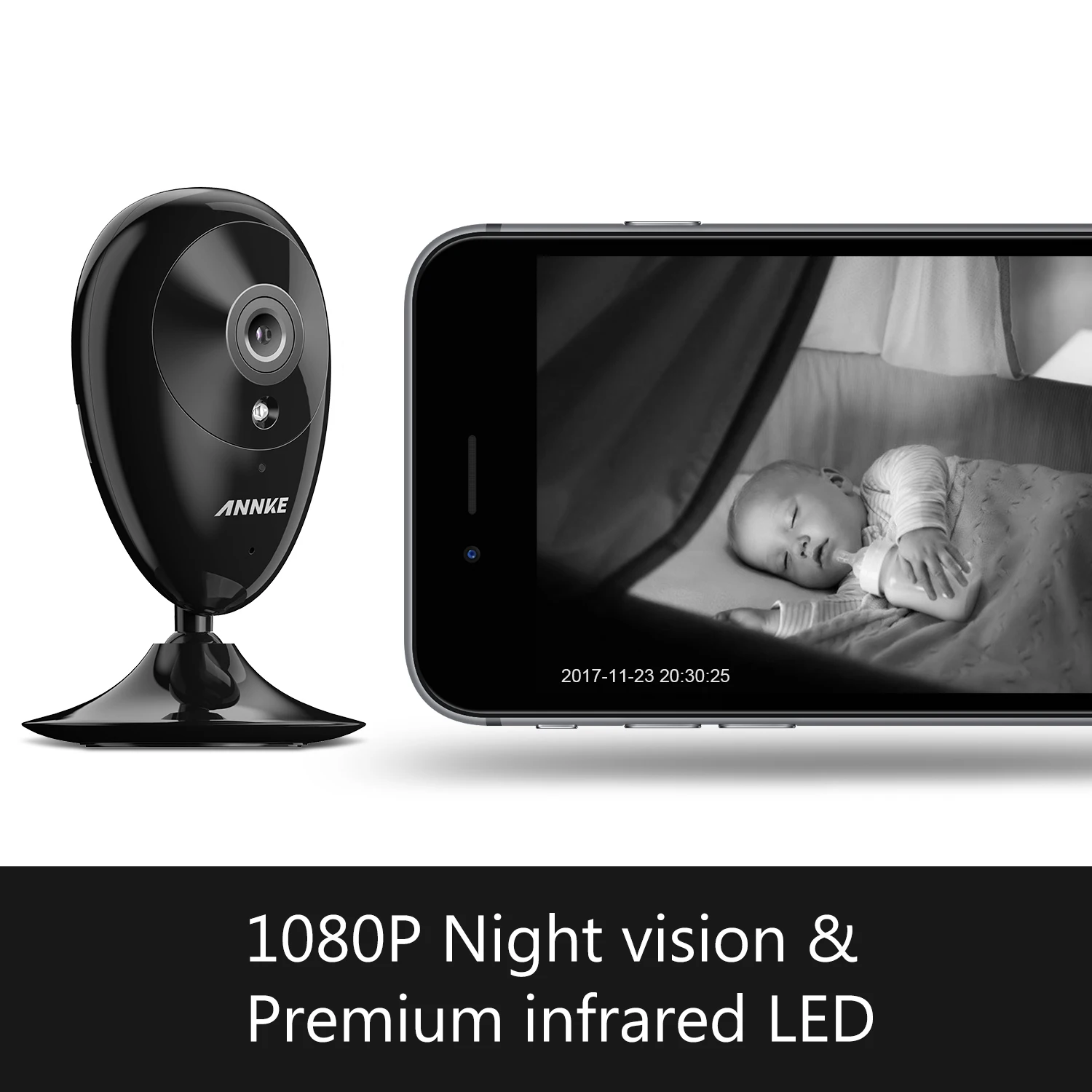 2018 модель Nova S 2MP 1080 P умная WiFi ip камера сетевая ночного видения видеонаблюдения