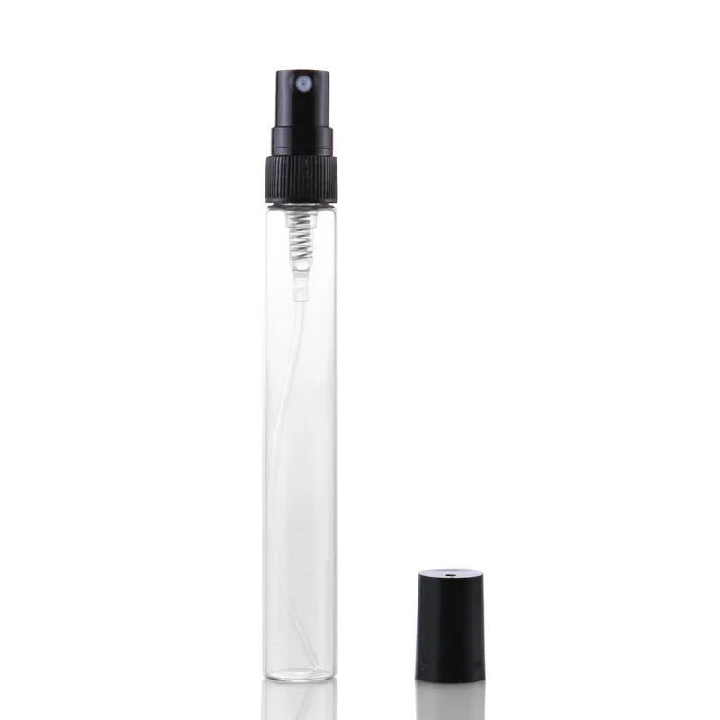 100 шт./лот 10 мл многоразовый флакон для духов с распылителем и мини прозрачный