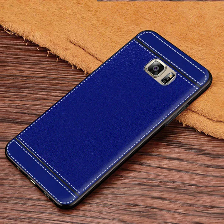 Для Galaxy Note 5 чехол с текстурой личи, мягкий ТПУ чехол, чехлы для Galaxy Note5 N920A N9200 SM-N920 N920C Coque Etui Kryt
