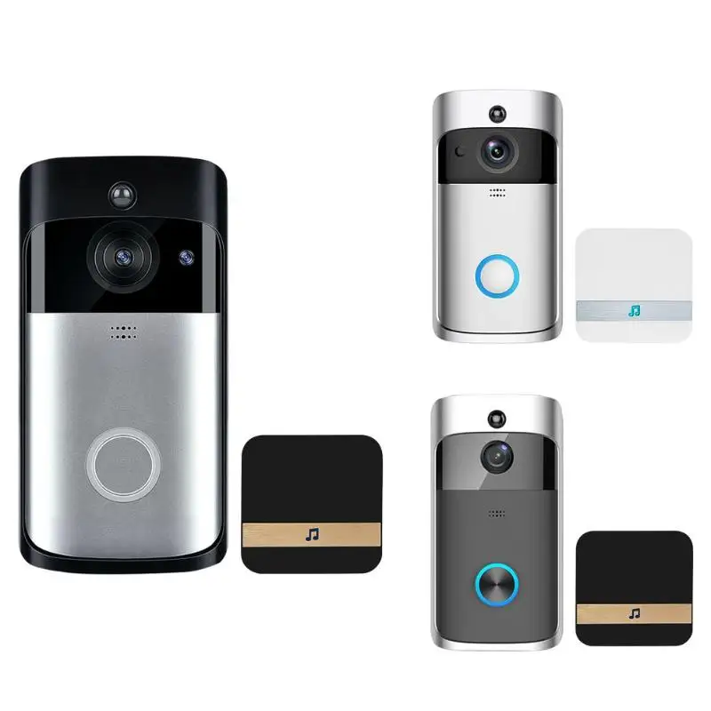 Умный беспроводной дверной звонок с Wi Fi 2 сторонний разговор камера 720P