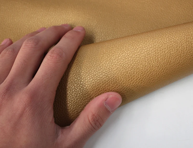 Meetee 50x139 см золотая искусственная Синтетическая Кожа Личи узор для DIY Сумки Багаж мягкий домашний текстиль декоративная ткань SL213