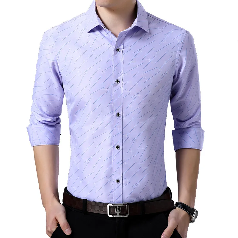 Новое поступление мужская рубашка с ручной росписью однотонная отложным