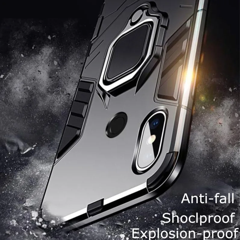 Противоударный защитный чехол для Xiaomi MI 9 SE модное магнитное кольцо