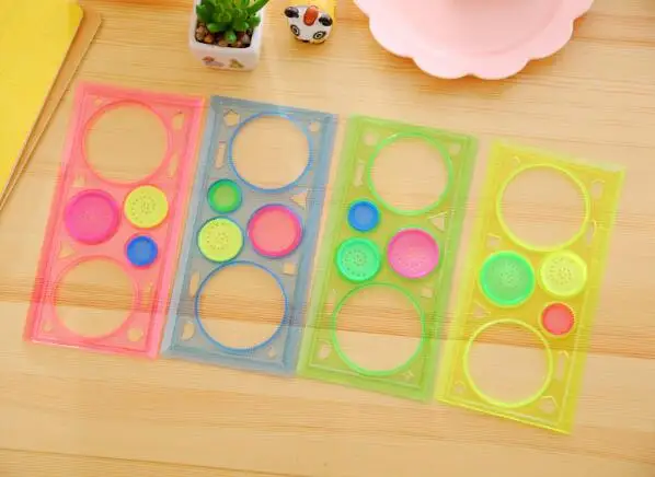 

Painting Multi-function Puzzle Spirograph Geometric Ruler Drafting Tools For Students Drawing Toys Children Learning Art Tool