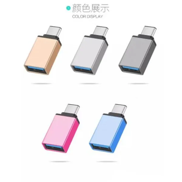 Billig 1000 Teile/los Metall USB 3.1 Typ C Stecker Auf USB 3.0 Eine Buchse Konverter Adapter Typ C OTG Funktion Für Samsung S8 Für Lg
