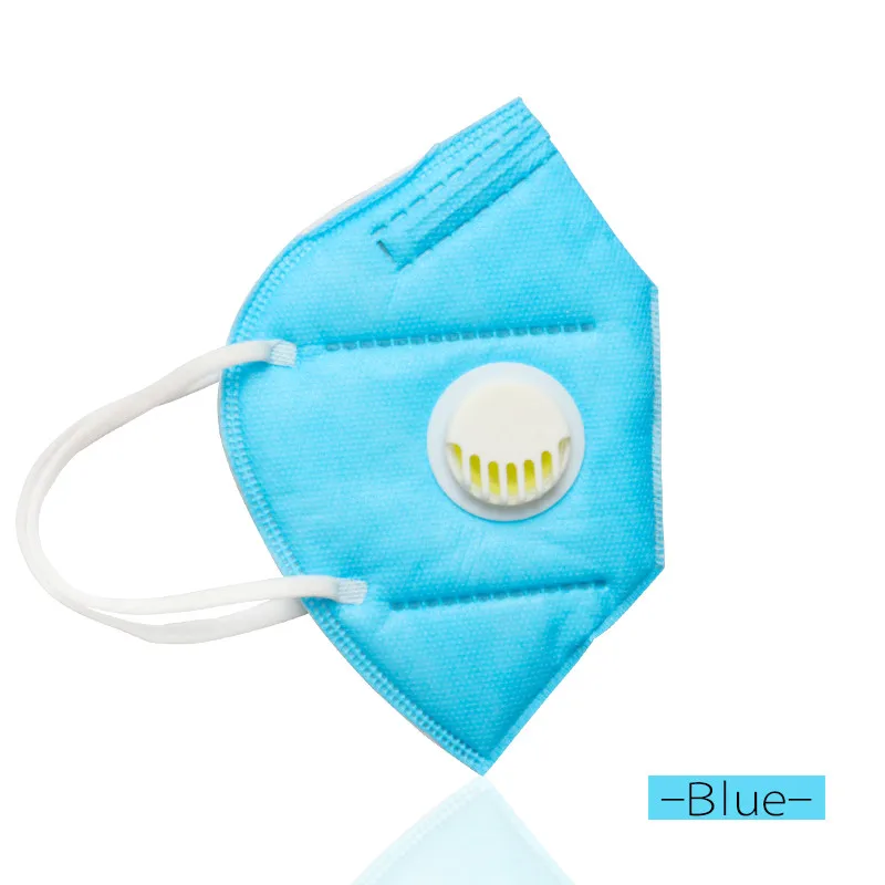 blue 3 шт розовый Анти-пыль рот Маска Анти дымка Маска дыхательный клапан лица Защитная крышка маски со ртом для лица макияж - Цвет: blue