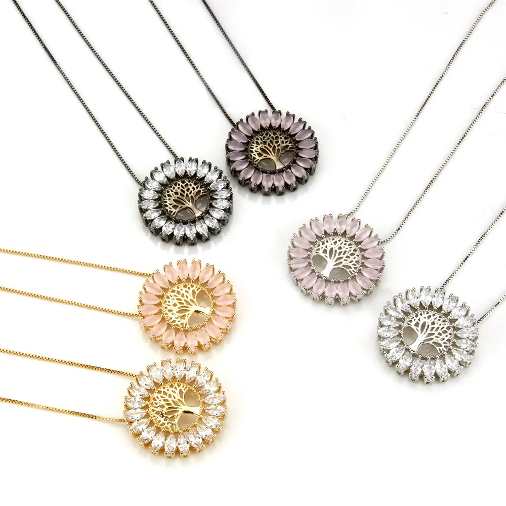 Ожерелье женское круглое из меди с фианитом диаметром 2 75 см|colar feminina|fashion necklacenecklace