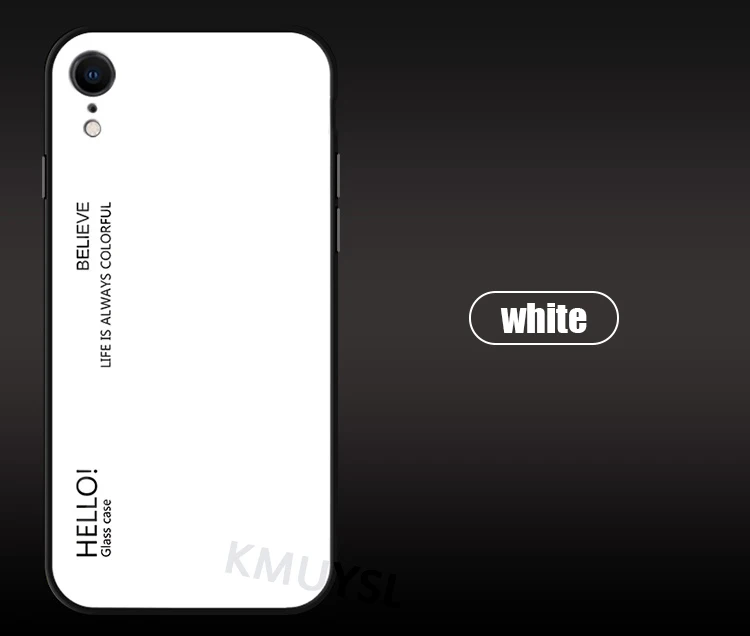 2 Роскошный стеклянный чехол для телефона для iPhone 11 Pro XR XS Max, градиентный чехол из закаленного стекла для iPhone X 8 7 6 S 6s Plus, чехол - Цвет: 2