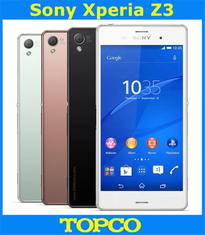 Sony Xperia Z3 D6603 Оригинальный разблокированный GSM 3G и 4G Android мобильный телефон Quad Core 5 2