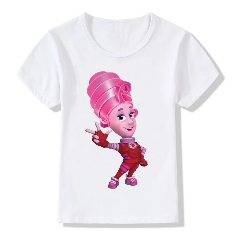Мальчика из принтовый дизайн футболки на девочек и мальчиков детские Забавные