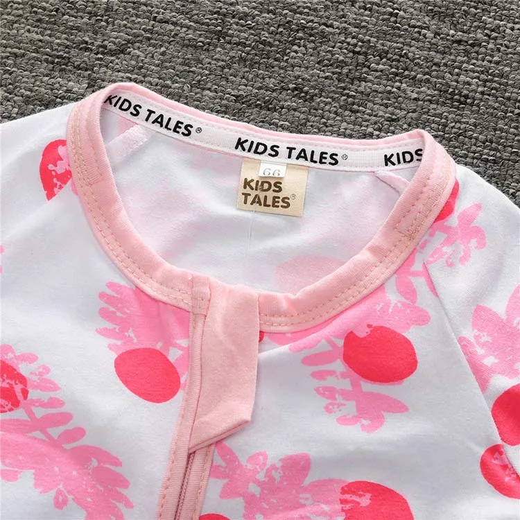 2019 детские пижамы комплект для новорожденных Детский комбинезон из хлопка с