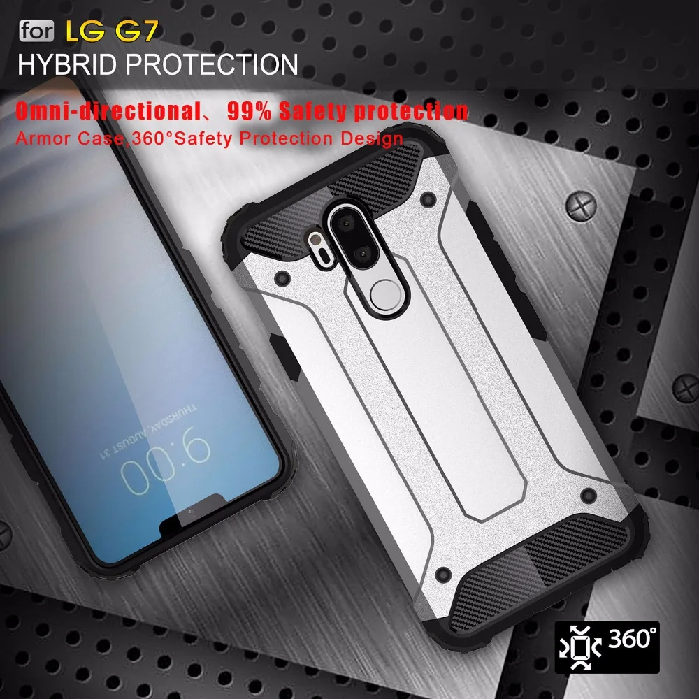 Rugged Rubber Armor Cover Case For LG K4 K5 K7 K8 K10 Silicone + Hard PC Heavy Duty Hybrid Phone G5 G6 G7 | Мобильные телефоны и
