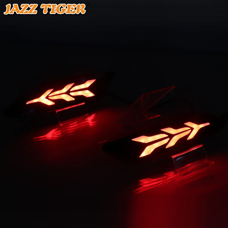 JAZZ TIGER 2 шт. Автомобильный светодиодный задний противотуманный фонарь стоп-сигнал поворот сигнала света бампера украшение лампы для Honda hr-v HR-V