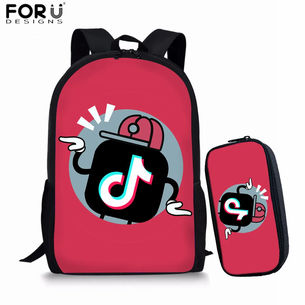 L4861C-K FORUDESIGNS/школьные сумки для девочек-подростков с музыкальными нотами; женский рюкзак для путешествий; школьная сумка для девочек; комплекты; Прямая поставка; mochila feminina - Цвет: L4861C-K