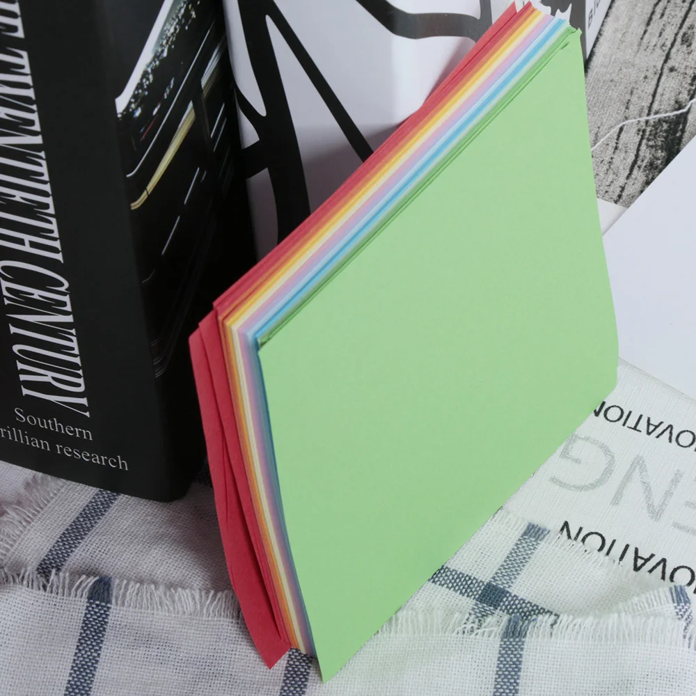 

100Pc Origami Square Paper Double Sided Coloured Craft DIY Colorful Scrapbooking New 10CM Handmade Paper Mix color Paper