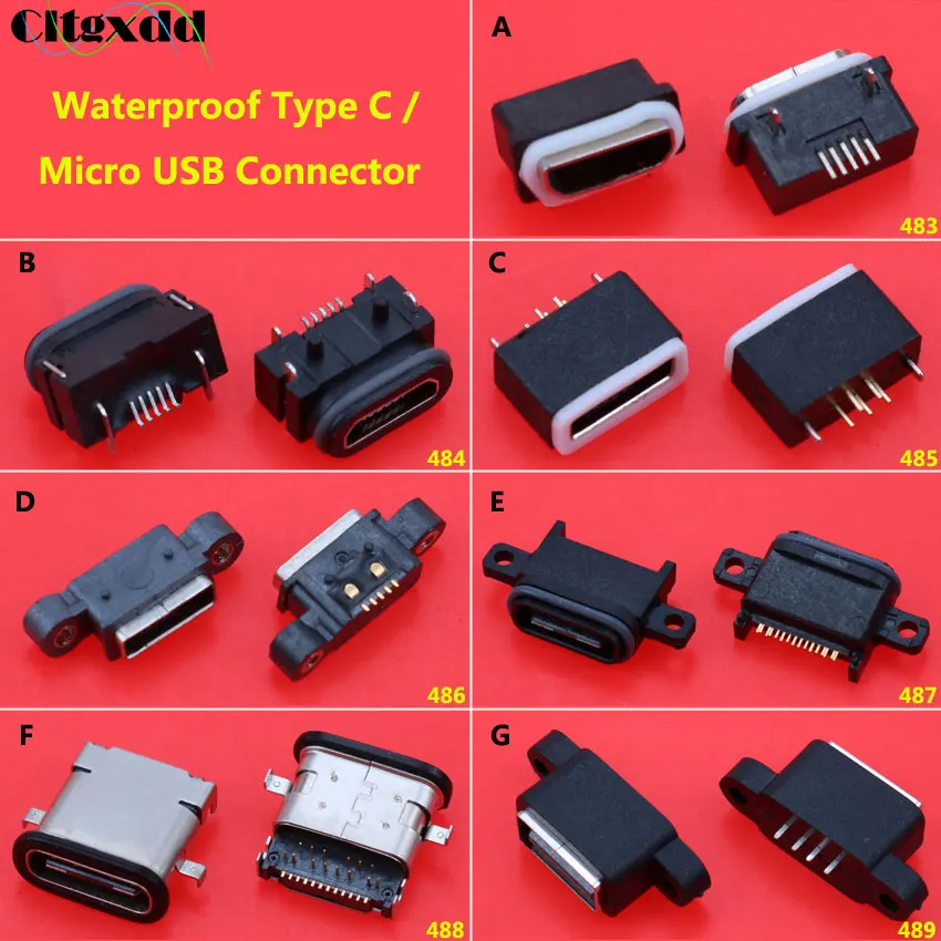 Водонепроницаемый штекер USB Type C 2 0|Соединители| |