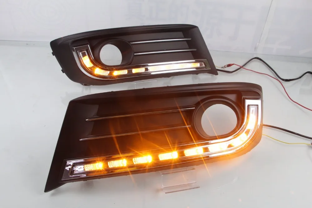 

Qirun led drl daytime running light for Citroen C-Quatre 2012-2016 with yellow turn signal and wireless control