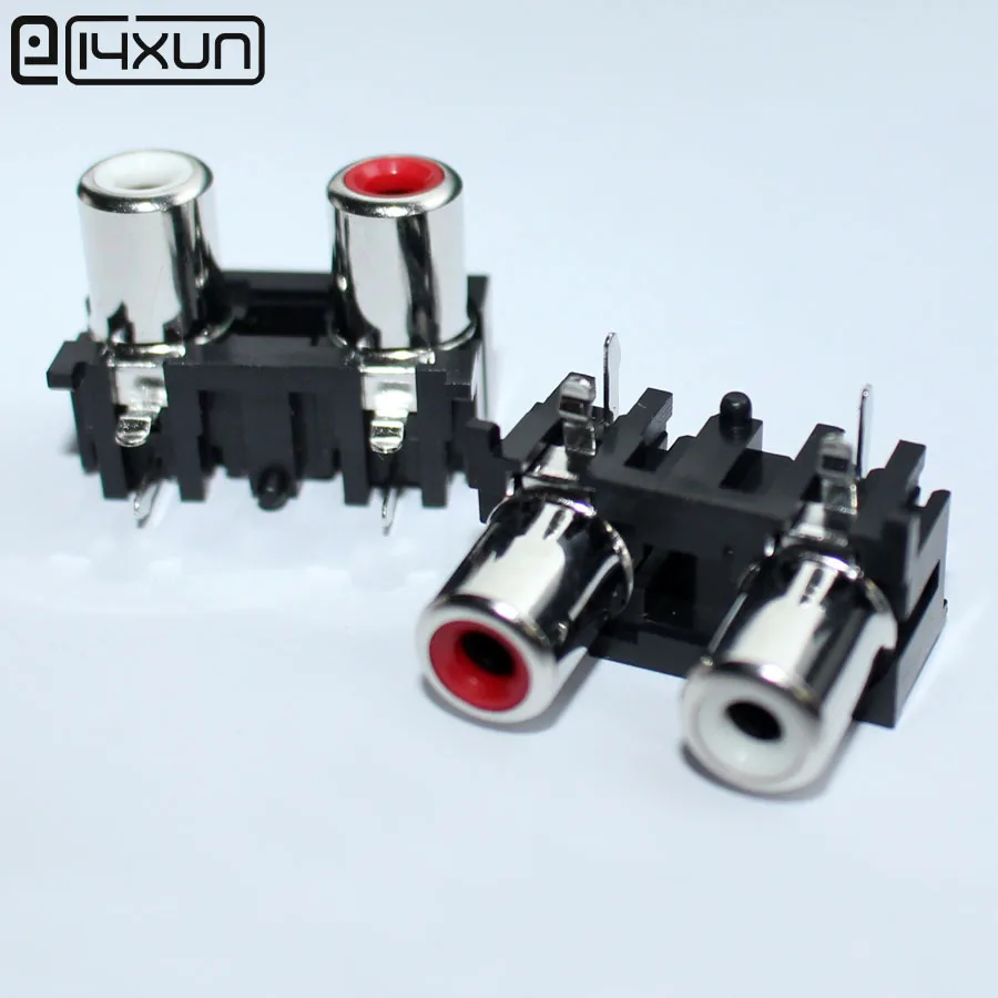 10 шт. 2 контактный разъем RCA для аудио и видео|plug socket connector|connector plugplug connector |