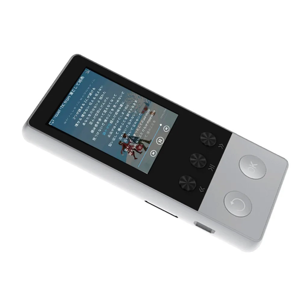 Металлический Bluetooth MP3 плеер 8 Гб 1 дюймов экран воспроизведение музыки 70h с FM радио