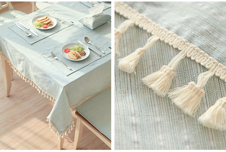 DUNXDECO Скатерть льняная хлопчатобумажная скатерть ткань скандинавский свежий